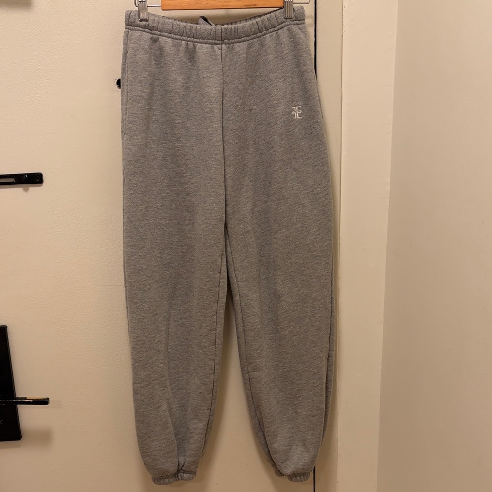 Eterne Gray Track Pants Joggers - Boyfriend with Pockets